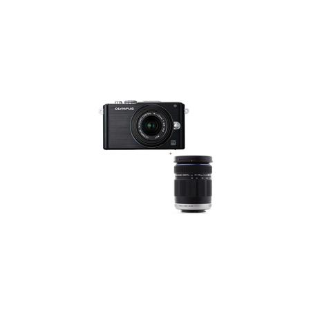 Olympus E-PL3 Mirrorless Digital Camera,with 14-42 & 40-150 Black,
