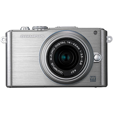 Olympus E-PL3 Mirrorless Digital Camera, 14-42mm Lens, Slv/Slv