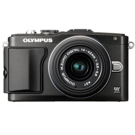 Olympus E-PL5 Mirrorless Digital Camera w/14-42mm Lens, Black, w/16GB Bundle