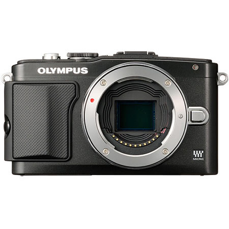 Olympus E-PL5 Mirrorless Digital Camera Body, 16MP, 3.0" Flip Portrait LCD, Full 1080i HD Video - Black