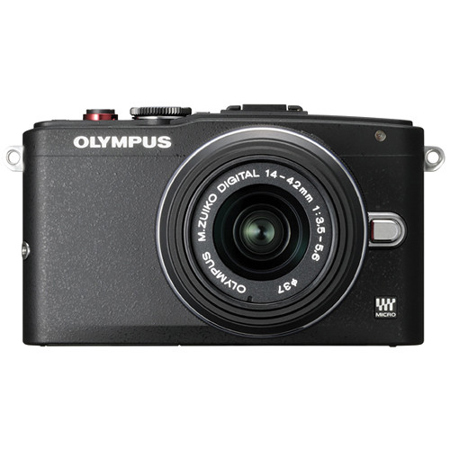 Olympus Pen E-PL6 Camera Bundle w/2 Lenses 14-42mm & 40-150mm - Black