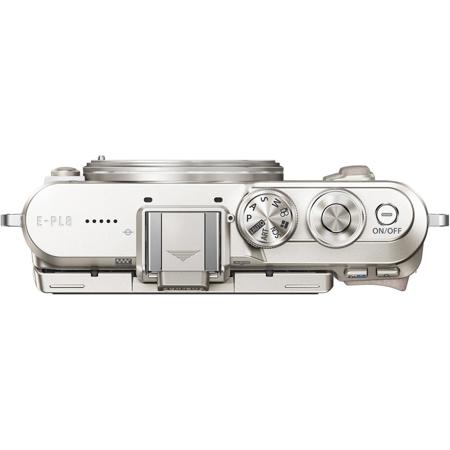 Olympus PEN E-PL8 Mirrorless with Silver 14-42mm II R Lens - White