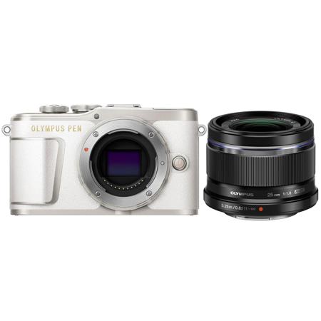 Olympus PEN E-PL9 16.1MP Mirorless Camera Pearl White W/ M.Zuiko 25mm f/1.8 Lens