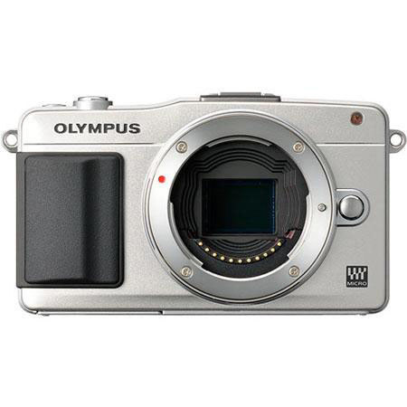 Olympus E-PM2 Camera Body, Silver, Bundle w/32GB Card, Carry Case & MORE