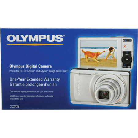 Olympus One year Extended Warranty for FE, SP and Stylus Series Cameras #202428