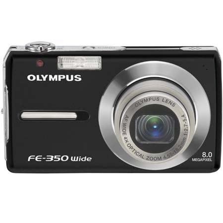 Olympus FE-350 8MP Wide Dig Camera w/ 4x Opt & Dig Zoom