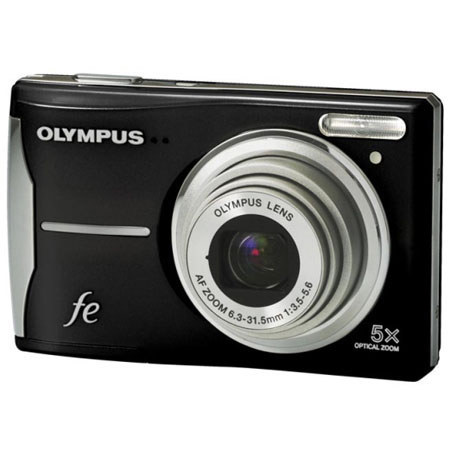 Olympus FE-46 12 MP Dg Cam,Prl Blk,2GB MSD MCard
