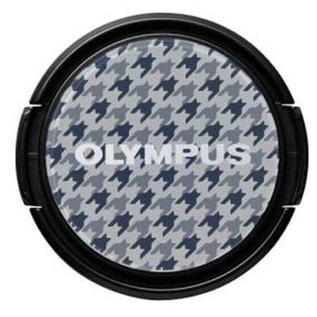 Olympus LC-37PR Gray Polka Dots Decorative Lens Cap for E-PL5 & E-PM2 Cameras