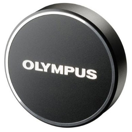 Olympus Black Metal Lens Cap with  Logo for M.Zuiko Digital 17mm 1:1.8 Lens