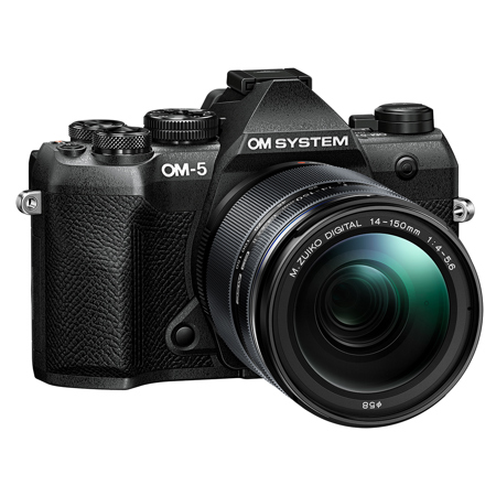 OM SYSTEM OM-5 Mark II Mirrorless Camera, Black with ED 14-150mm f