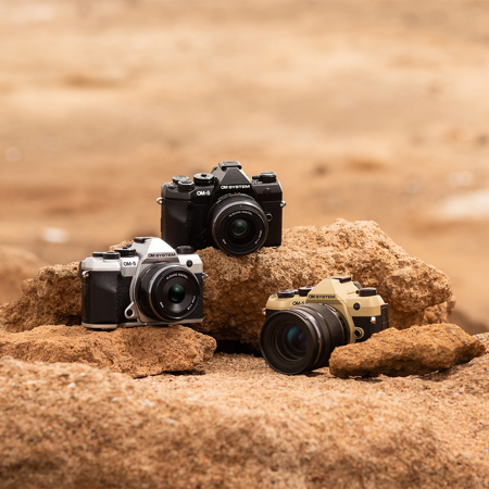 OM SYSTEM OM-5 Mark II Mirrorless Camera, Sand Beige V210070MU000
