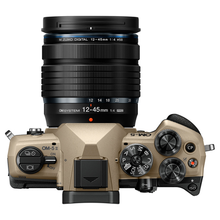 OM SYSTEM OM-5 Mark II Mirrorless Camera, Sand Beige V210070MU000