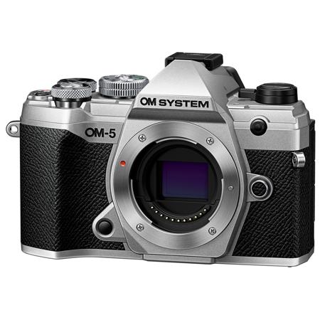 OM SYSTEM OM-5 Mirrorless  Camera, Silver