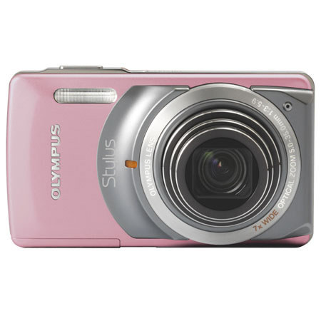 Olympus Stylus 7010 12MP Digi Cam Kit-Pink,w/4GB MC
