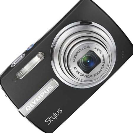 Olympus Stylus 840 Point and Shoot Digital Camera, 8.0 Megapixel, 5x Optical Zoom, 5.6x Digital Zoom, 2.7" LCD Screen, Black