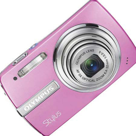 Olympus Stylus 840 Point and Shoot Digital Camera, 8.0 Megapixel, 5x Optical Zoom, 5.6x Digital Zoom, 2.7" LCD Screen, Pink