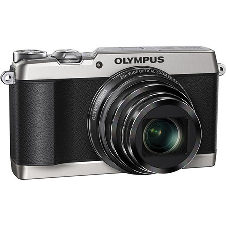 Olympus Stylus SH-1 Digital Camera Silver With Basic Accessory Bundle