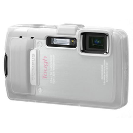Olympus CSCH-114 Silicone Jacket for TG-830 iHS Digital Camera, White