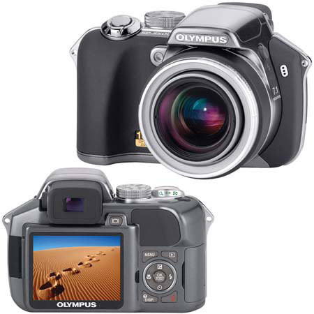 Olympus SP-550UZ Ultra Zoom Digital Fixed Lens SLR Camera, 7.1 Megapixel, with 18x Optical, 5.6x Digital Zoom, 2.5" LCD Screen