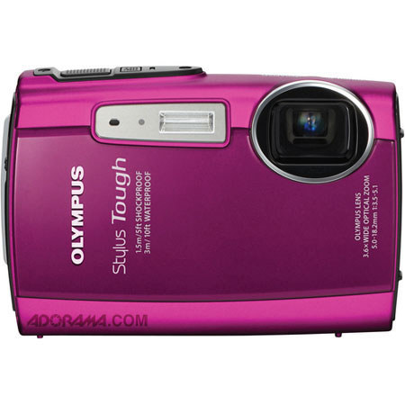 Olympus Stylus Tough 3000 Kit with 8GB SD Card, Pink