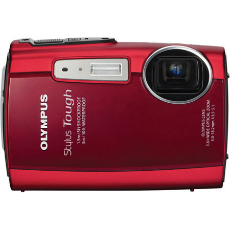 Olympus Stylus Tough 3000 Kit with 8GB Card, Red
