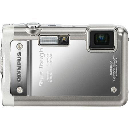 Olympus Stylus Tough 8010 14 MP Digital Camera, Silver BUNDLE 4GB,Case,Battery++