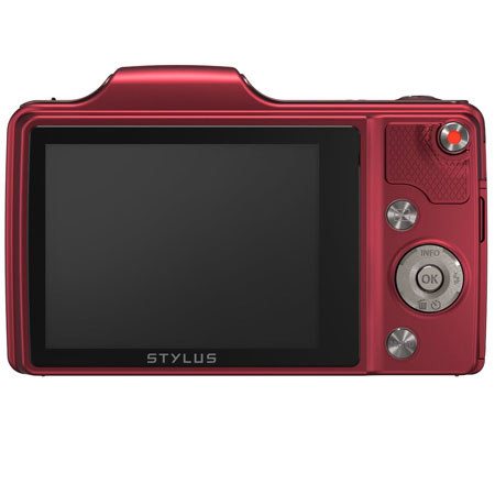 Olympus SZ-15 Digital Camera, Red