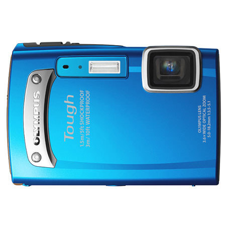 Olympus Stylus Tough TG-310 Camera, Blue w/8GB, Case, Tripod & Battery