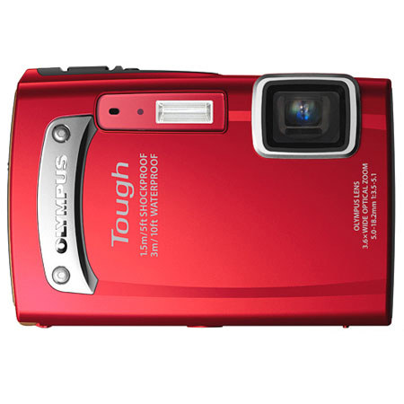 Olympus Stylus Tough TG-310 Camera, Red