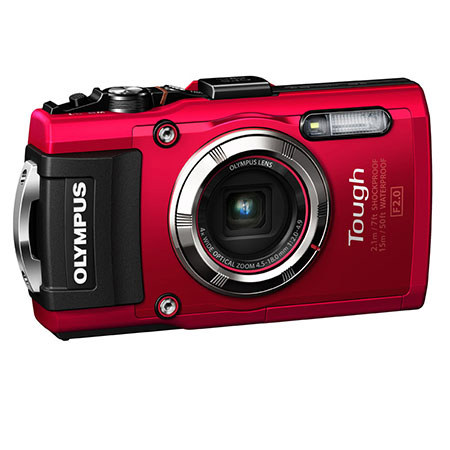 Olympus Tough TG-3 Digital Camera - Red With Basic Kit