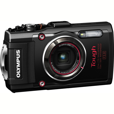 Olympus Stylus Tough TG-4 Digital Camera, 16MP, 4x Optical Zoom, 1080p Full HD Video, GPS, Wi-Fi, iAuto, Waterproof, Black