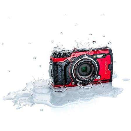 USED Olympus Tough TG-6 Digital Camera, Red - Adorama