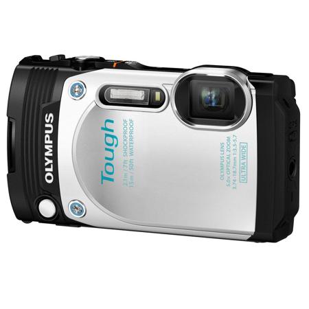 Olympus Stylus Tough TG-870 Digital Camera, White