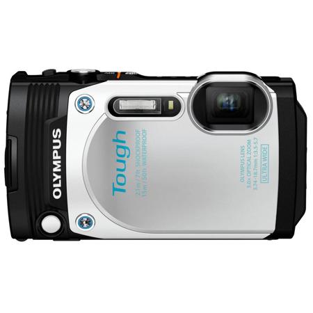 Olympus Stylus Tough TG-870 Digital Camera, White