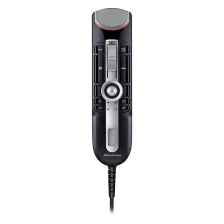 OM SYSTEM RecMic II RM-4110N Dictation USB Microphone, Slide-Switch