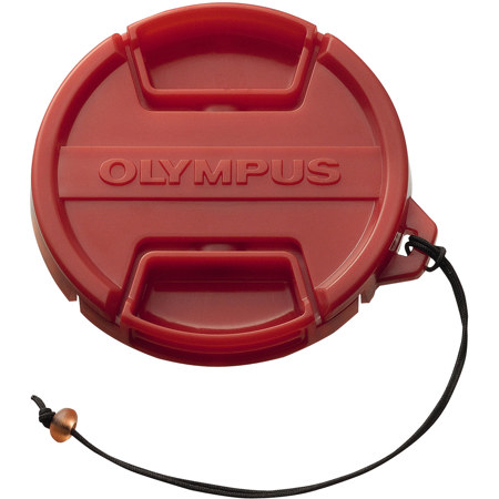 OM SYSTEM PRLC-14 Lens Cap for PT-053 Underwater Housing, Red