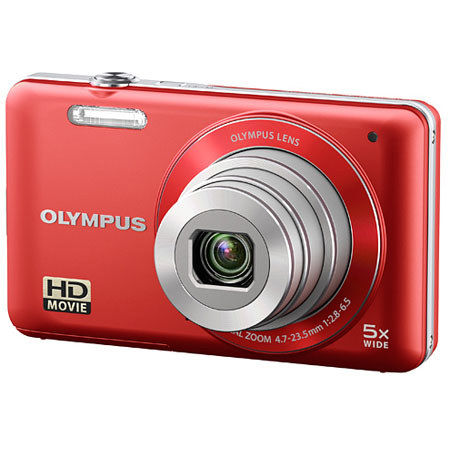 Olympus VG-120 Digital Camera, Red