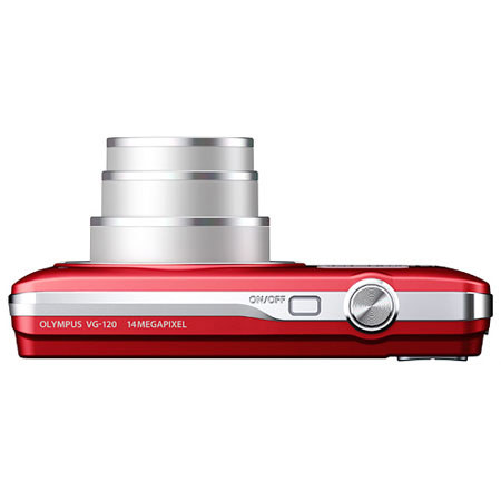 Olympus VG-120 Digital Camera, Red