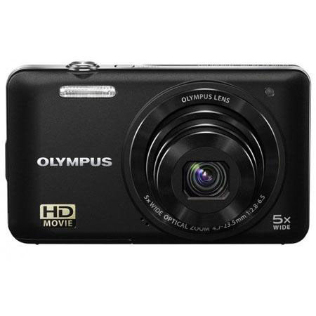 Olympus VG-160 14MP Digital Camera Black Bundle 4GB