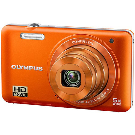 Olympus VG-160 Digital Camera, Orange