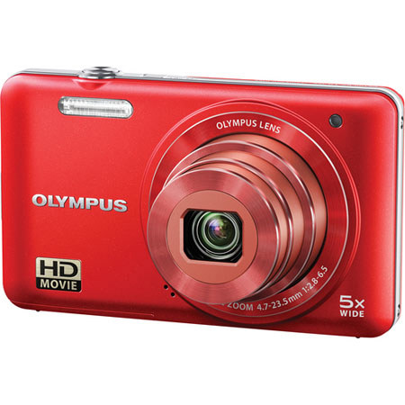 Olympus VG-160 Digital Camera, Red
