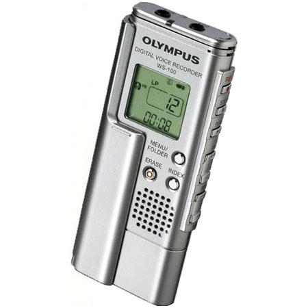Olympus WS-100 Digital Voice Recorder with up to 27 Hours of Recording. #141805