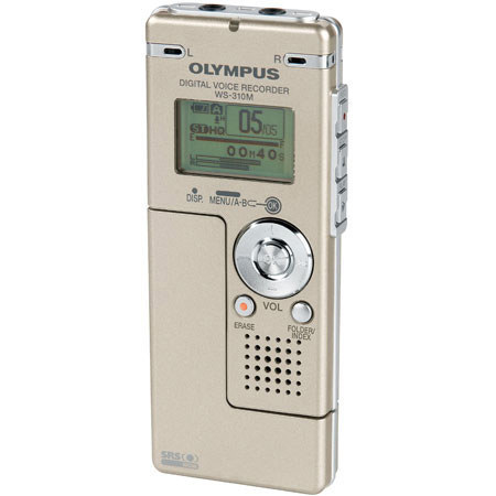 Olympus WS-310M Digital Voice Recorder with 138 Hours of Recording Time.
