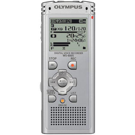 Olympus WS-600S 2GB Digital Voice Recorder, Silver