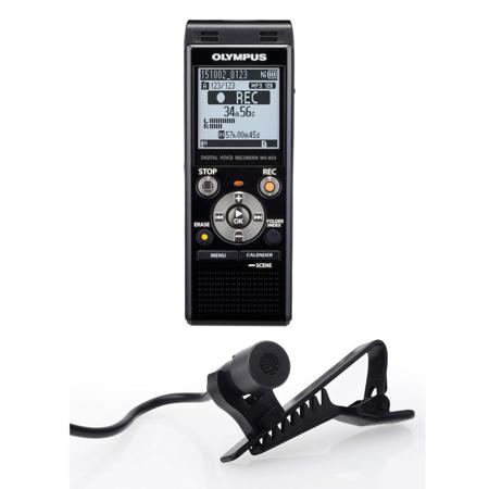 Olympus 8GB Digital Stereo Voice Recorder W/Stony Simple Lav Condenser Microphon