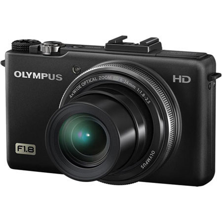 Olympus XZ-1 10MP Digital Camera Black w/4GB, Case, Spare Battery, Table Tripod