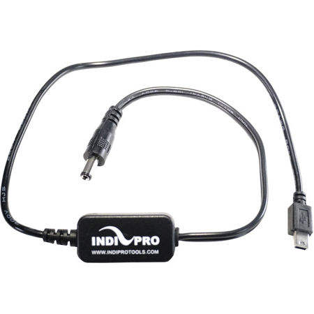 IndiPRO 20" 2.1mm DC Barrel to Mini USB 5 VDC Power Regulated Cable