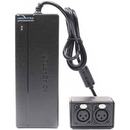 IndiPRO 10' 15V 10A AC Power Supply with Dual 3-Pin XLR Female Outputs