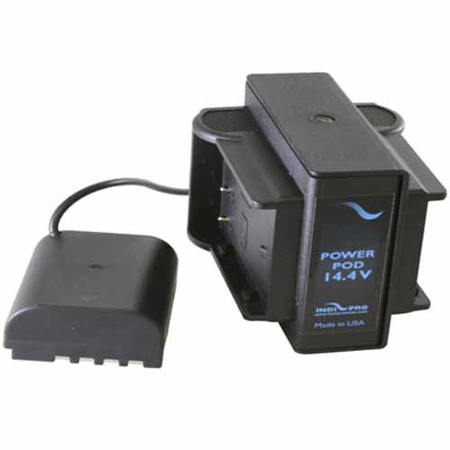 Indipro Power System Using 2x Panasonic DMW-BLF19 Battery Plates to GH4 Battery