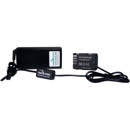 IndiPRO 8' A/C Power Supply with Dummy Battery for Panasonic GH5 Camera